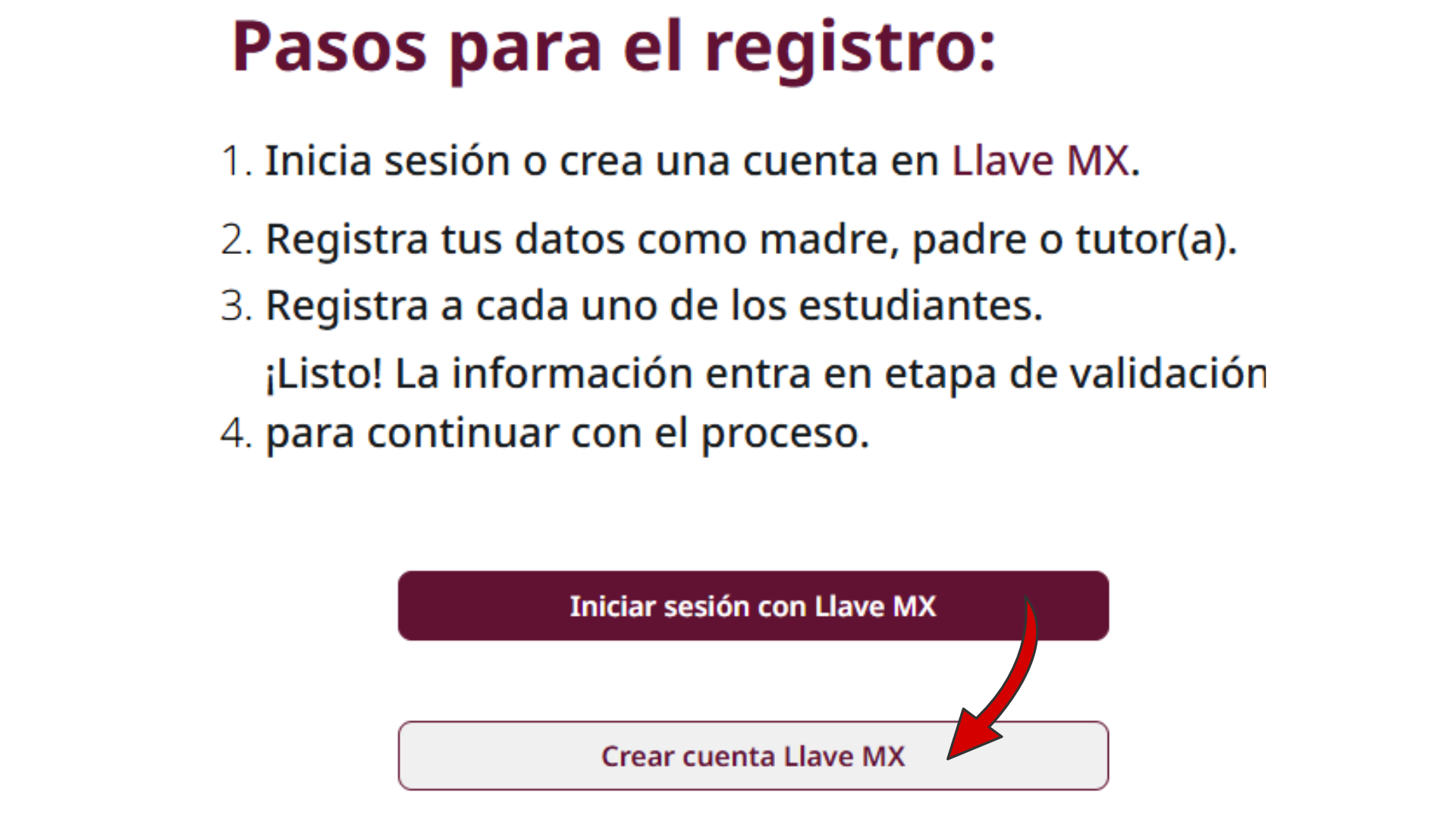 Crear cuenta Llave MX con CURP para Beca Rita Cetina 